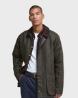 Barbour Bedale Check Wool Jacket - Brown-Men's Jackets-Brooklyn-Vancouver-Yaletown-Canada