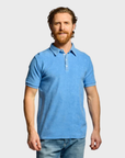 Easy Mondays Towel Terry Polo Azure-Men's T-Shirts-Brooklyn-Vancouver-Yaletown-Canada