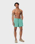 Bather Solid Teal Swim Trunk - Teal-Men's Shorts-Brooklyn-Vancouver-Yaletown-Canada