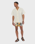 Bather Pearl Linen Camp Shirt - Natural-Men's Shirts-Brooklyn-Vancouver-Yaletown-Canada