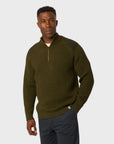Peregrine Foxton Quarter Zip Jumper - Navy-Men's Sweaters-Brooklyn-Vancouver-Yaletown-Canada