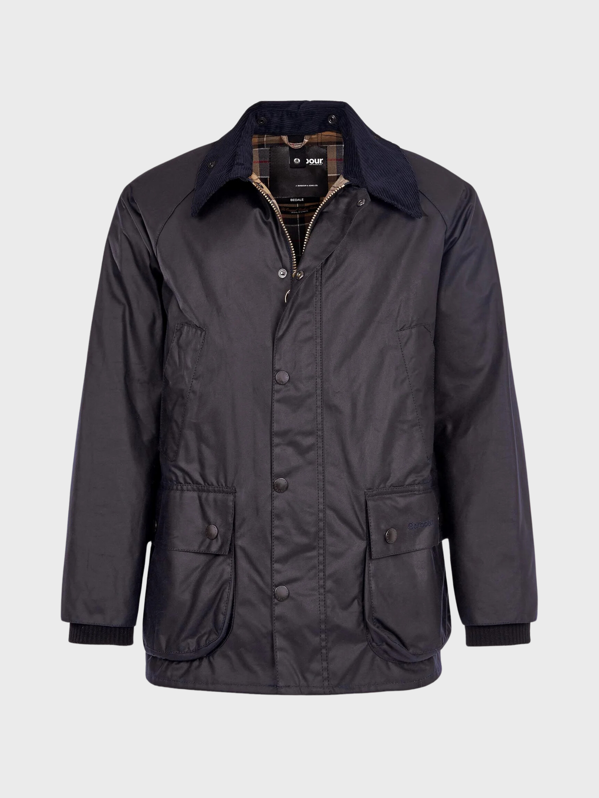 Barbour Bedale Wax Coat - Navy-Men's Coats-Brooklyn-Vancouver-Yaletown-Canada