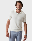 34 Heritage Polo Sweater - Off White-Men's Sweaters-Brooklyn-Vancouver-Yaletown-Canada