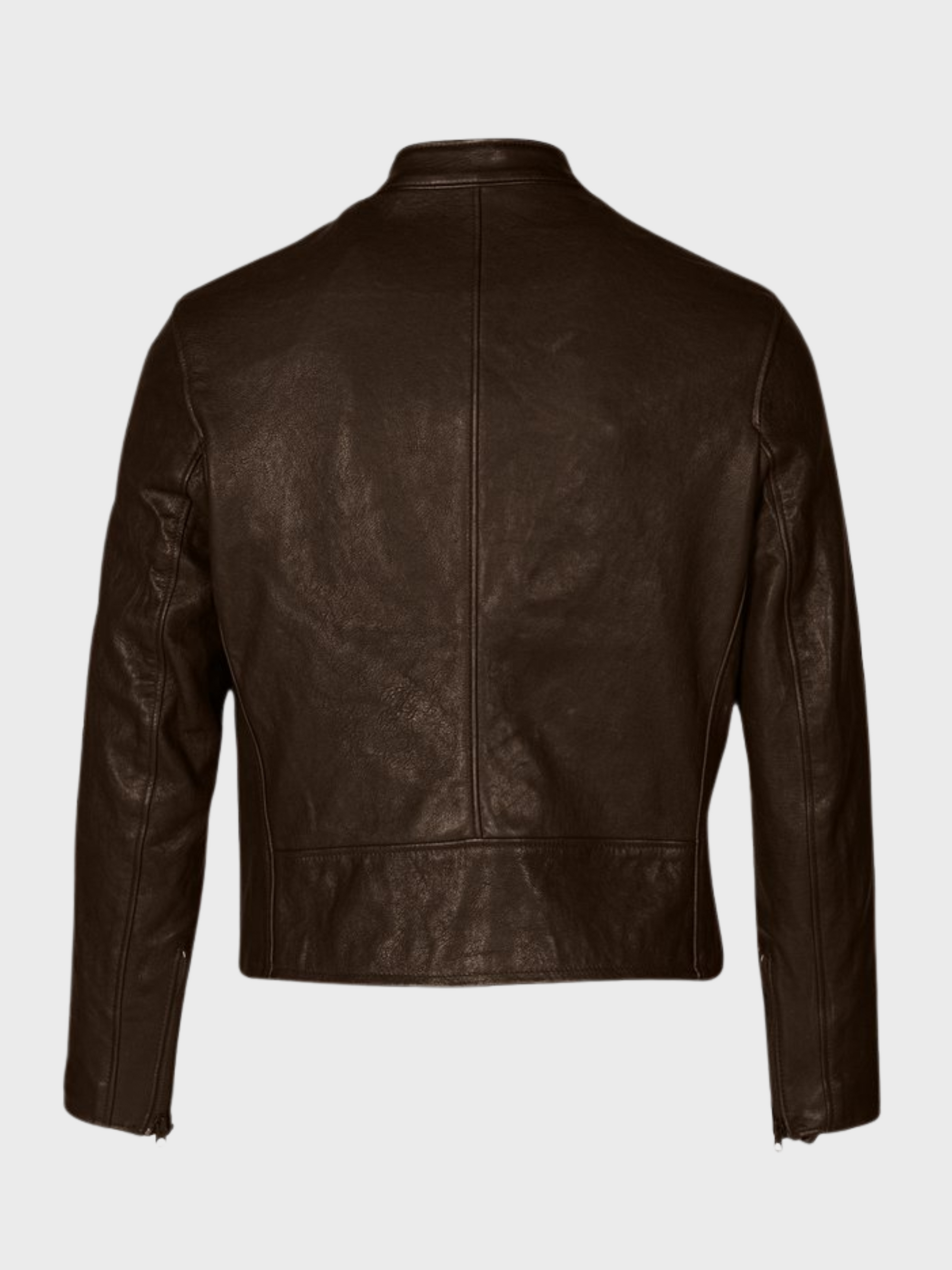 Schott Perfecto Cafe Racer Leather Jacket Brown-Men's Leather Jackets-Brooklyn-Vancouver-Yaletown-Canada