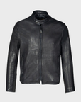 Schott Perfecto Cafe Racer Leather Jacket Black-Men's Leather Jackets-Brooklyn-Vancouver-Yaletown-Canada