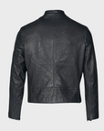 Schott Perfecto Cafe Racer Leather Jacket Black-Men's Leather Jackets-Brooklyn-Vancouver-Yaletown-Canada