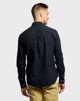 Easy Mondays Shirt Poplin - Navy-Men's Shirts-Brooklyn-Vancouver-Yaletown-Canada