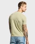 Easy Mondays Crew Neck Short Sleeve Cotton T-Shirt - Sage-Men's T-Shirts-Brooklyn-Vancouver-Yaletown-Canada