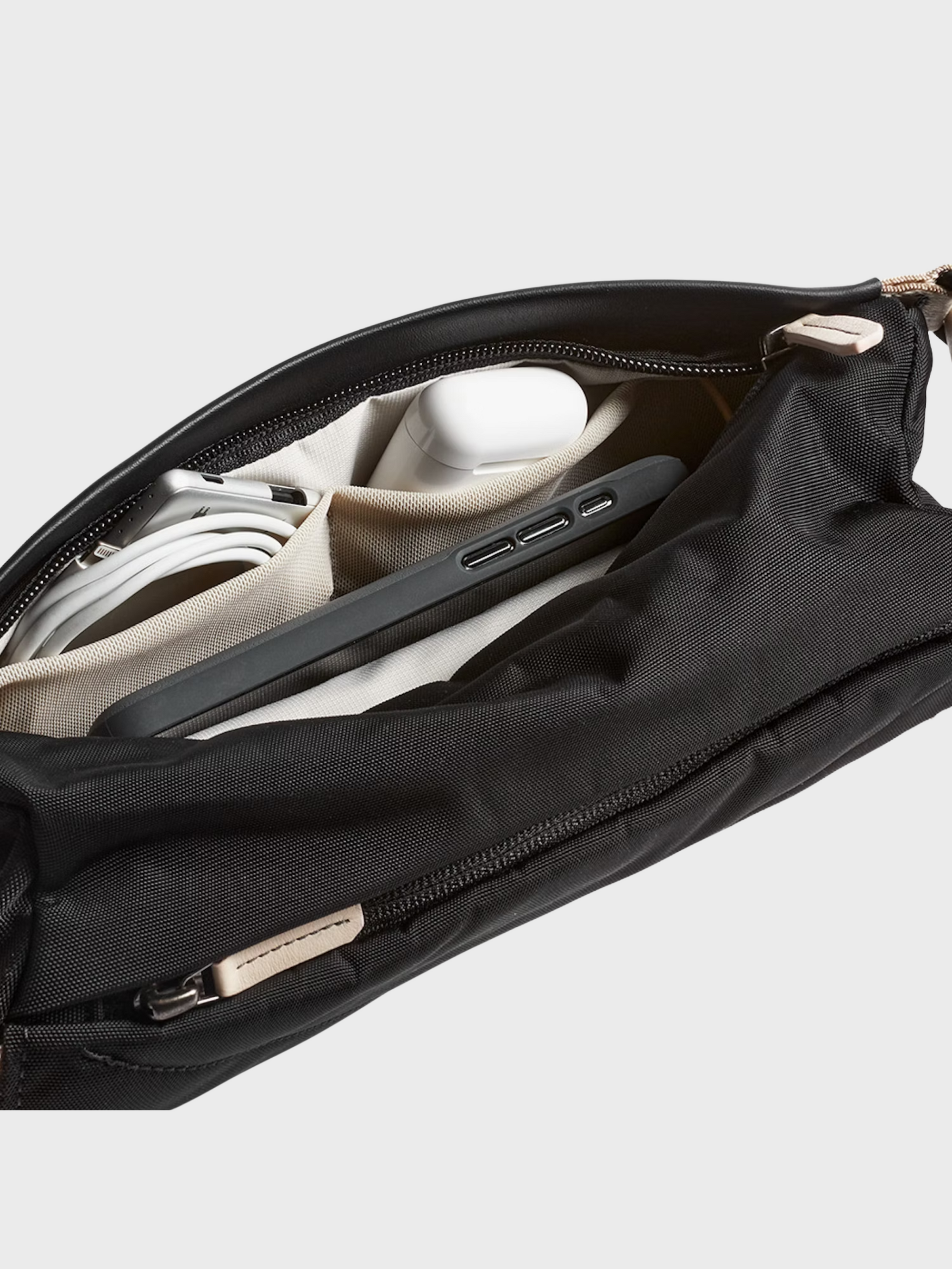 Bellroy Sling Mini Premium Black Sand-Men's Bags-Brooklyn-Vancouver-Yaletown-Canada