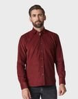 34 Heritage Shirt Corduroy Bordeaux-Men's Shirts-Brooklyn-Vancouver-Yaletown-Canada