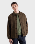 Far Afield Station Jacket - Panama Twill - Brown-Men's Jackets-Brooklyn-Vancouver-Yaletown-Canada