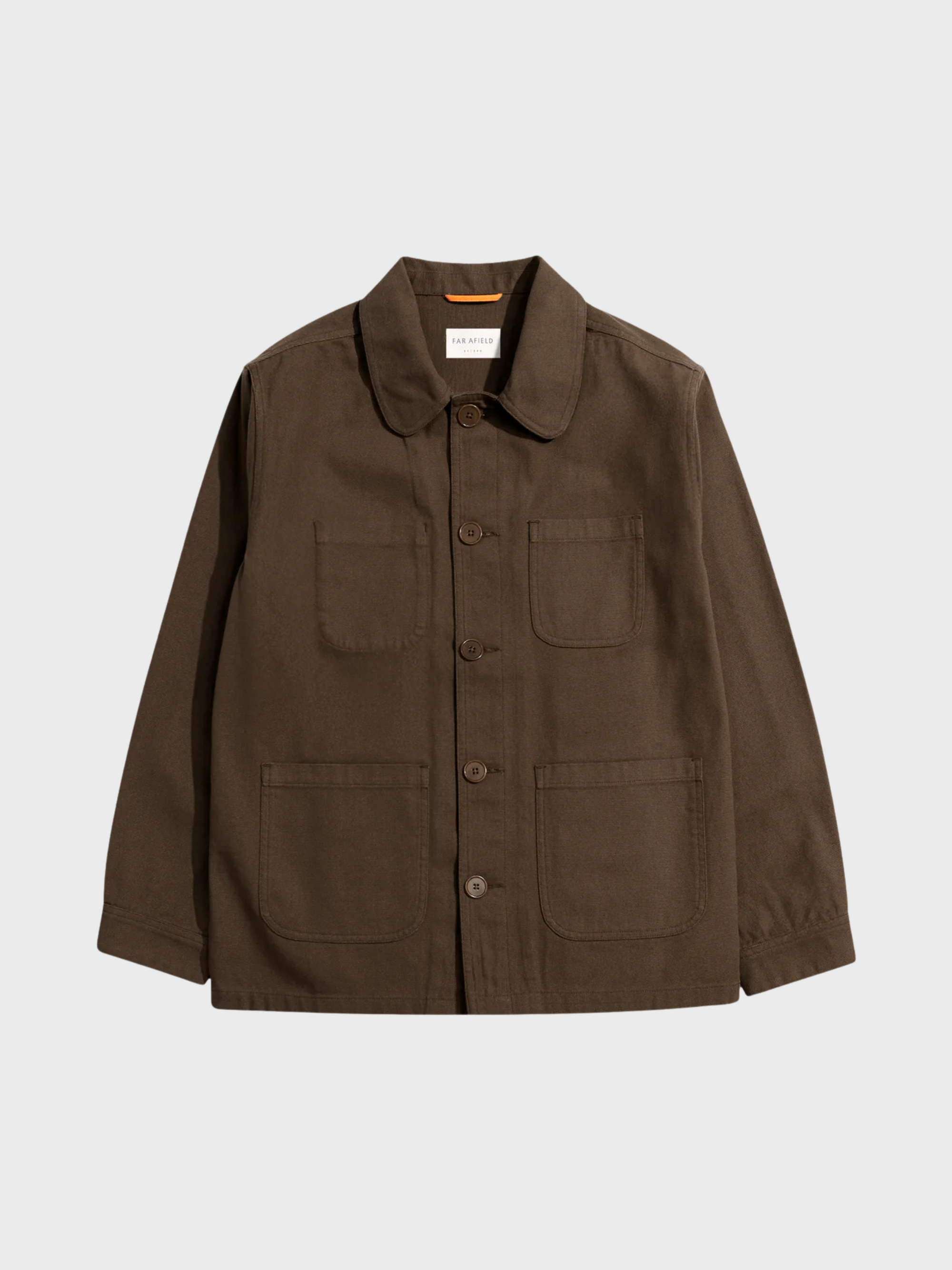 Far Afield Station Jacket - Panama Twill - Brown-Men's Jackets-Brooklyn-Vancouver-Yaletown-Canada