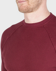 Jude Neale Rogan Waffle Long Sleeve - Heretic (Berry)-Men's Shirts-Brooklyn-Vancouver-Yaletown-Canada