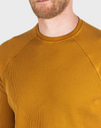 Jude Neale Rogan Waffle Long Sleeve - Mustard-Men's Shirts-Brooklyn-Vancouver-Yaletown-Canada