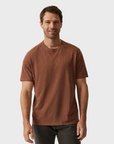 34 Heritage Slub Crew Neck T-Shirt Cinnamon-Men's T-Shirts-Brooklyn-Vancouver-Yaletown-Canada