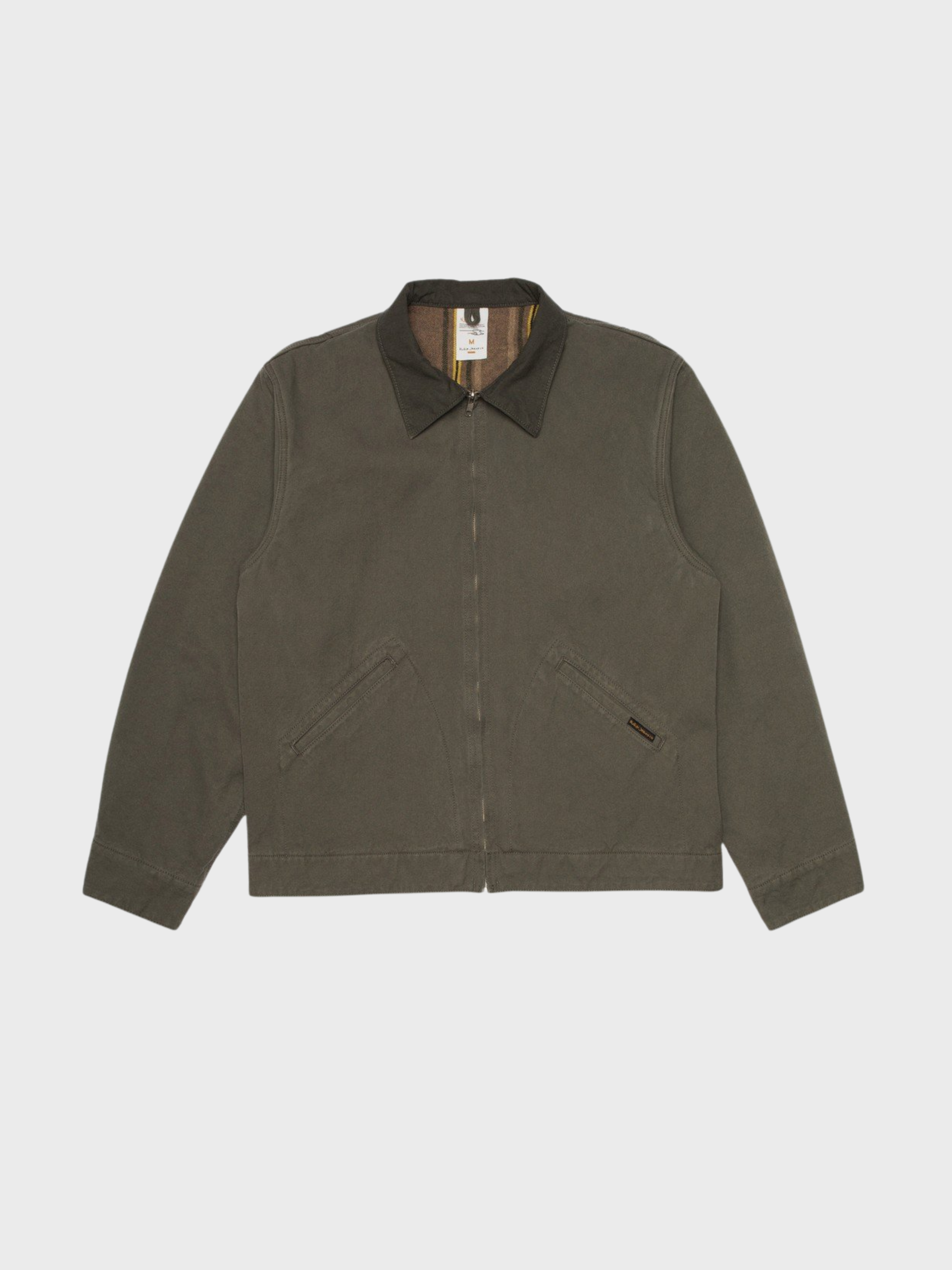 Nudie Blake Zip Jacket Duck Canvas Green-Men's Jackets-Brooklyn-Vancouver-Yaletown-Canada