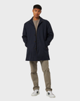 Peregrine Street Trench Coat - Navy-Men's Coats-Brooklyn-Vancouver-Yaletown-Canada