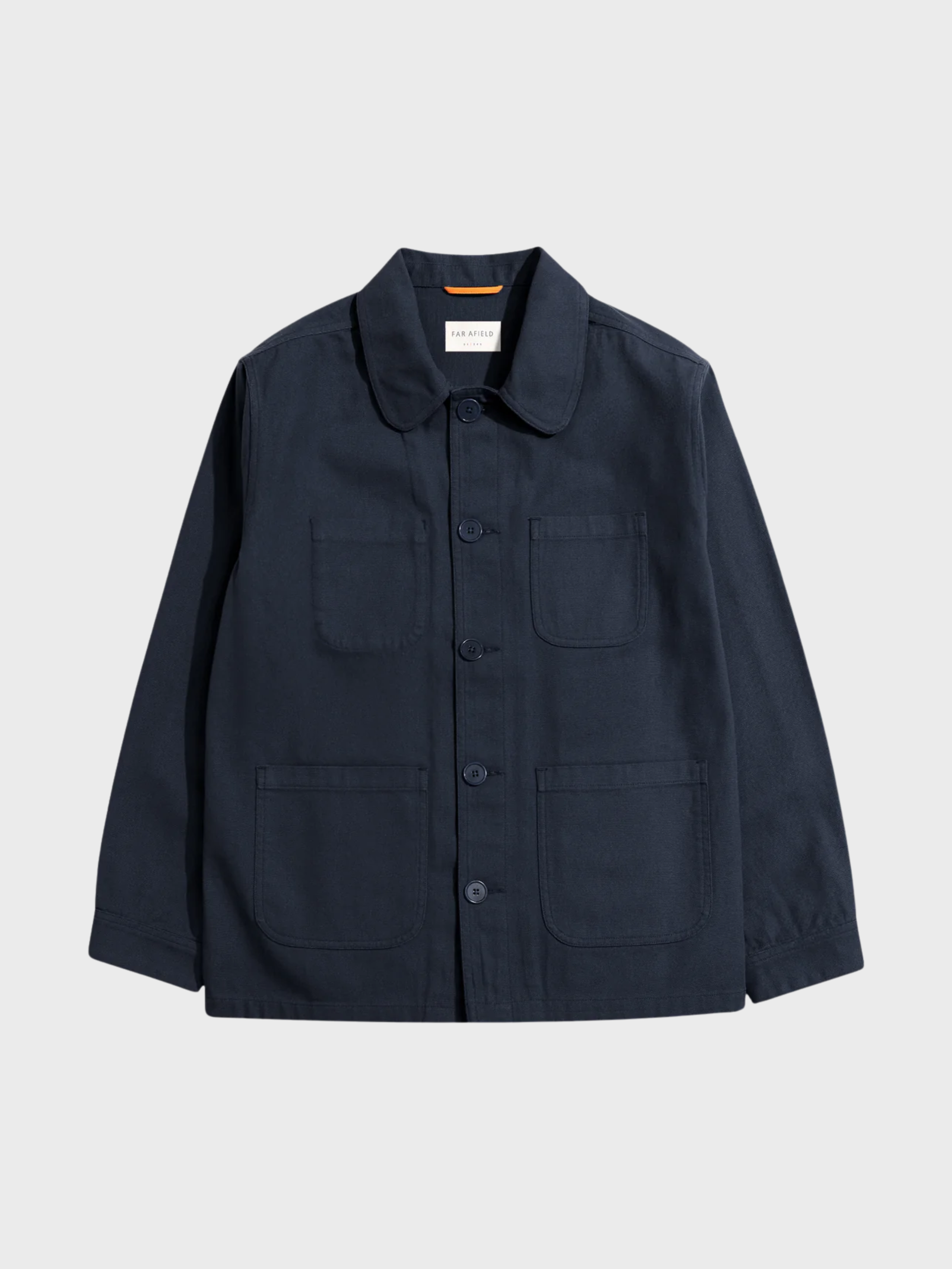 Far Afield Station Jacket - Panama Twill - Navy Iris-Men's Jackets-Brooklyn-Vancouver-Yaletown-Canada
