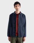 Far Afield Station Jacket - Panama Twill - Navy Iris-Men's Jackets-Brooklyn-Vancouver-Yaletown-Canada
