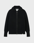 Peregrine Fisherman Cardigan - Black-Men's Sweaters-Brooklyn-Vancouver-Yaletown-Canada