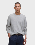 Barbour Waterbury Crew Neck Sweater - Mist-Men's Sweaters-Brooklyn-Vancouver-Yaletown-Canada