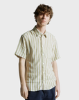 Far Afield Classic Shirt - Canopy Stripe - White/Multi-Men's Shirts-Brooklyn-Vancouver-Yaletown-Canada