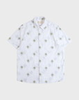 Far Afield Classic Shirt - Sun Jacquard - White/Green-Men's Shirts-Brooklyn-Vancouver-Yaletown-Canada
