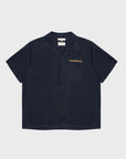 Nudie Arthur Bowling Shirt 8 Wonders Navy