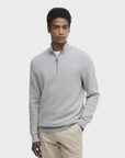 Barbour Honeycomb Hz - Grey Marl-Men's Sweaters-Brooklyn-Vancouver-Yaletown-Canada