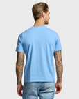 Easy Mondays Crew Neck SS Cotton T-Shirt - Azure-Men's T-Shirts-Brooklyn-Vancouver-Yaletown-Canada
