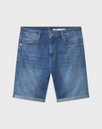 Gabba Shorts Markus Selvedge Limited - Mid Blue Denim-Men's Shorts-Brooklyn-Vancouver-Yaletown-Canada