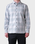 Outclass L/S Easy Shirt - Mist Plaid-Men's Shirts-Brooklyn-Vancouver-Yaletown-Canada