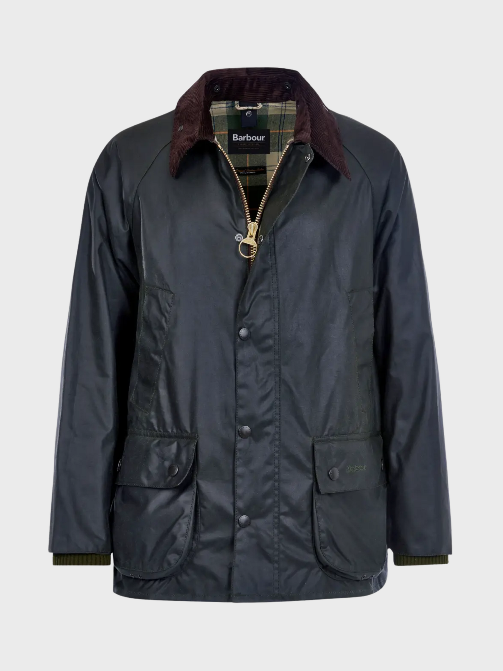 Barbour Bedale Wax Jacket - Sage-Men's Jackets-Brooklyn-Vancouver-Yaletown-Canada