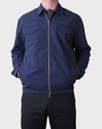 Outclass Nylon Coach Jacket - Navy-Men's Jackets-Brooklyn-Vancouver-Yaletown-Canada