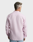 34 Heritage Linen Shirt Lilac-Men's Shirts-Brooklyn-Vancouver-Yaletown-Canada