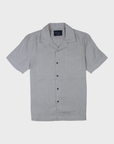 Jude Neale Marx Camp Hemp Shirt - Grey Solid-Men's Shirts-Brooklyn-Vancouver-Yaletown-Canada