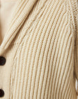 Peregrine Wilkinson Cardigan - Ecru-Men's Sweaters-Brooklyn-Vancouver-Yaletown-Canada