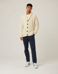 Peregrine Wilkinson Cardigan - Ecru-Men's Sweaters-Brooklyn-Vancouver-Yaletown-Canada