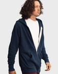 Frere Du Nord Summer Zip Up Hoodie Navy SS24-Men's Sweaters-S-Brooklyn-Vancouver-Yaletown-Canada