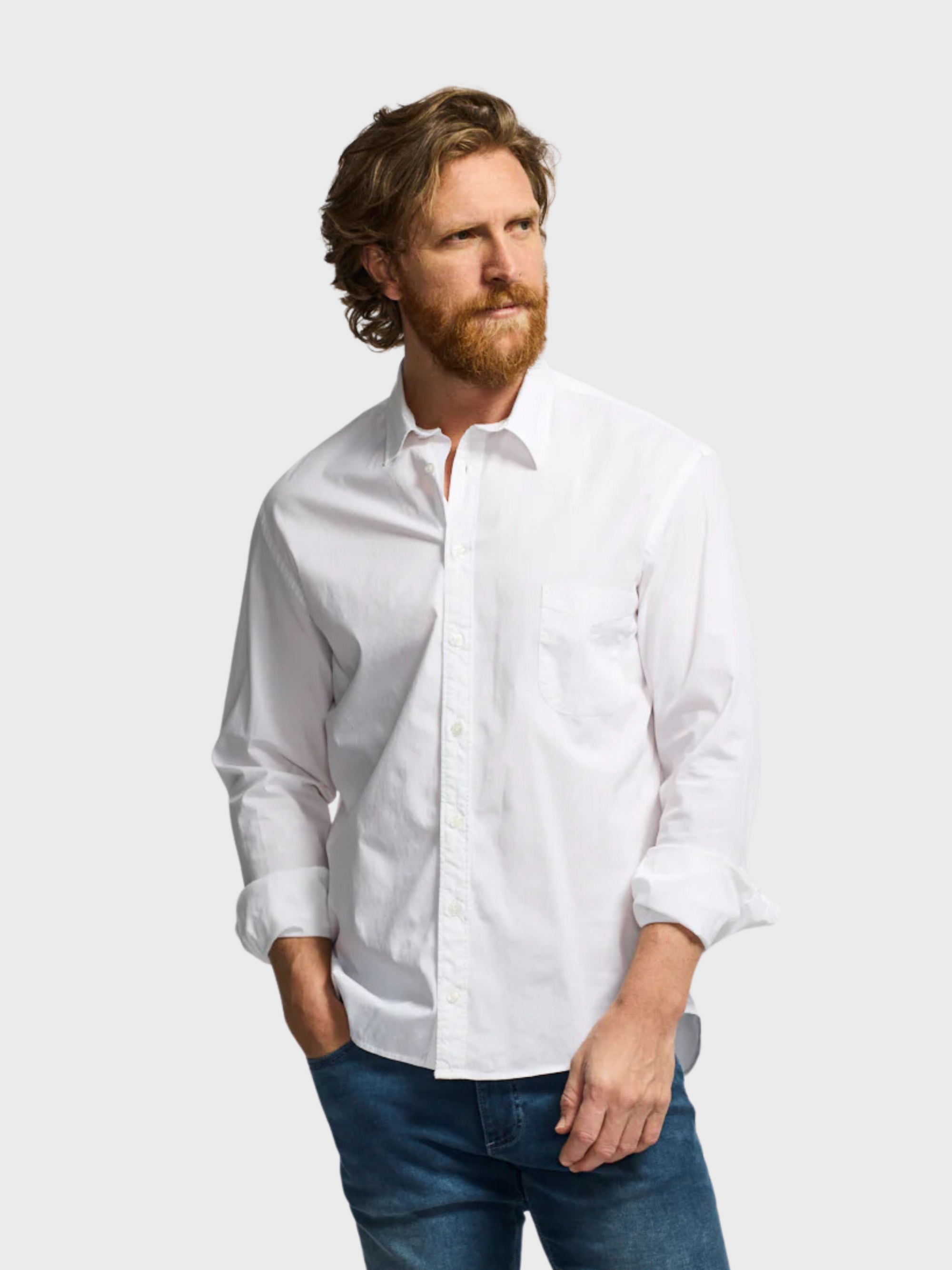 Easy Mondays Poplin Shirt White SS24-Men's Shirts-S-Brooklyn-Vancouver-Yaletown-Canada