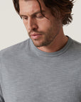 34 Heritage Slub Crew Neck Tshirt Monument Grey-Men's T-Shirts-Brooklyn-Vancouver-Yaletown-Canada