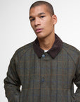 Barbour Bedale Check Wool Jacket - Brown-Men's Jackets-Brooklyn-Vancouver-Yaletown-Canada