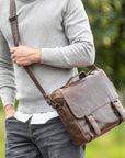 Aunts & Uncles Bags Brain Business Bag 13 Humus-Men's Bags-Brooklyn-Vancouver-Yaletown-Canada