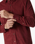 34 Heritage Shirt Corduroy Bordeaux-Men's Shirts-Brooklyn-Vancouver-Yaletown-Canada