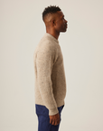 Peregrine Ford Crew Jumper - Oatmeal-Men's Sweaters-Brooklyn-Vancouver-Yaletown-Canada