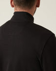 34 Heritage High Neck Zip-Up Black-Men's Sweaters-Brooklyn-Vancouver-Yaletown-Canada
