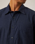 Peregrine Cashmere Manor Shirt - Navy-Men's T-Shirts-Brooklyn-Vancouver-Yaletown-Canada