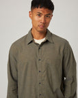 Peregrine Cashmere Manor Shirt - Pebble-Men's T-Shirts-Brooklyn-Vancouver-Yaletown-Canada