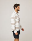 Peregrine Blunt Overshirt White Grid-Men's Jackets-Brooklyn-Vancouver-Yaletown-Canada