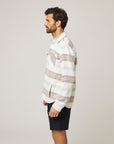 Peregrine Blunt Overshirt White Grid-Men's Jackets-Brooklyn-Vancouver-Yaletown-Canada